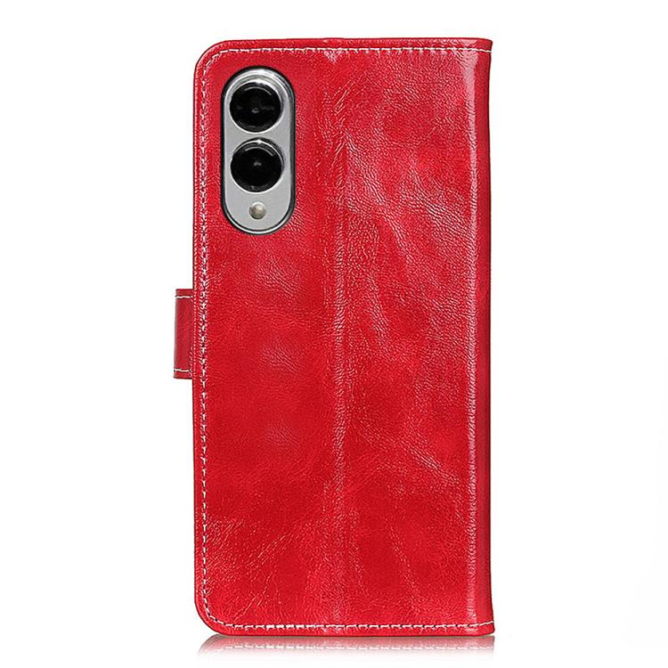 For Samsung Galaxy S25 Edge 5G Retro Crazy Horse Texture Leather Phone Case