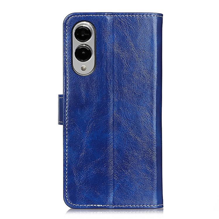 For Samsung Galaxy S25 Edge 5G Retro Crazy Horse Texture Leather Phone Case