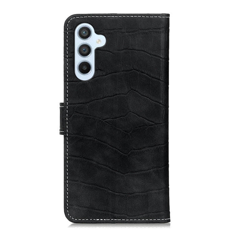 For Samsung Galaxy S24 FE 5G Magnetic Crocodile Texture Leather Phone Case