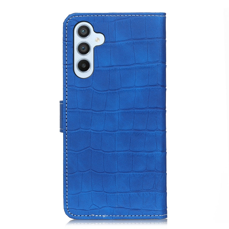 For Samsung Galaxy S24 FE 5G Magnetic Crocodile Texture Leather Phone Case