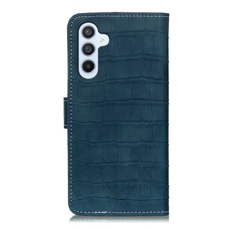 For Samsung Galaxy S24 FE 5G Magnetic Crocodile Texture Leather Phone Case