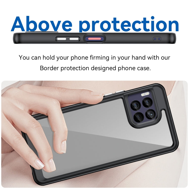 For T-Mobile REVVL 7 Pro 5G Colorful Series Acrylic Hybrid TPU Phone Case