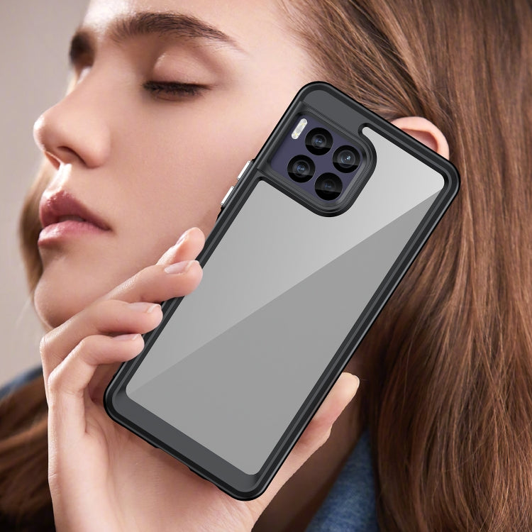 For T-Mobile REVVL 7 Pro 5G Colorful Series Acrylic Hybrid TPU Phone Case