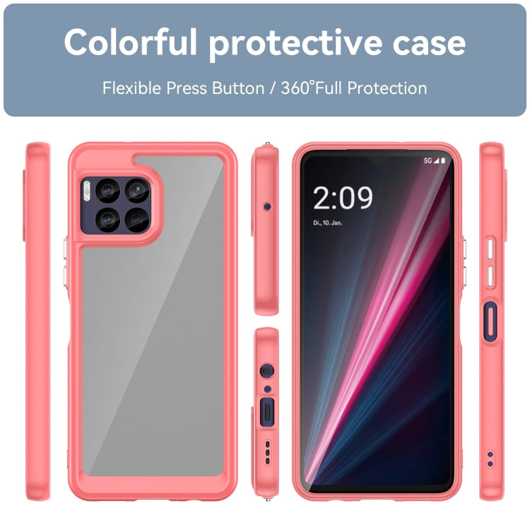 For T-Mobile REVVL 7 Pro 5G Colorful Series Acrylic Hybrid TPU Phone Case