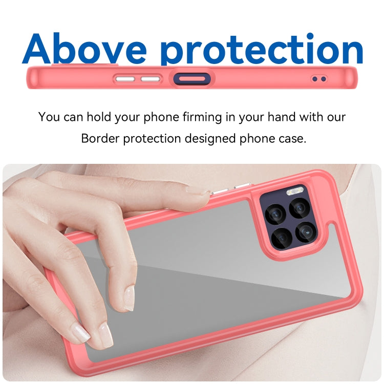 For T-Mobile REVVL 7 Pro 5G Colorful Series Acrylic Hybrid TPU Phone Case