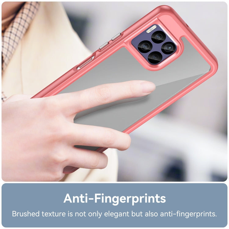 For T-Mobile REVVL 7 Pro 5G Colorful Series Acrylic Hybrid TPU Phone Case
