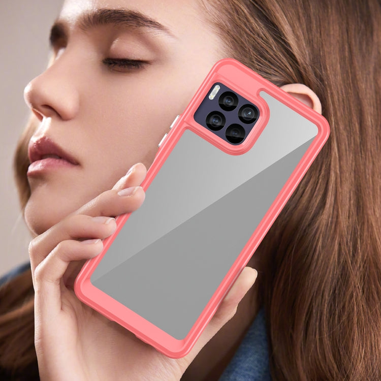 For T-Mobile REVVL 7 Pro 5G Colorful Series Acrylic Hybrid TPU Phone Case
