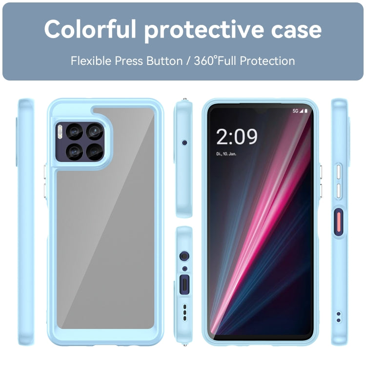 For T-Mobile REVVL 7 Pro 5G Colorful Series Acrylic Hybrid TPU Phone Case