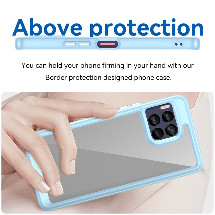 For T-Mobile REVVL 7 Pro 5G Colorful Series Acrylic Hybrid TPU Phone Case
