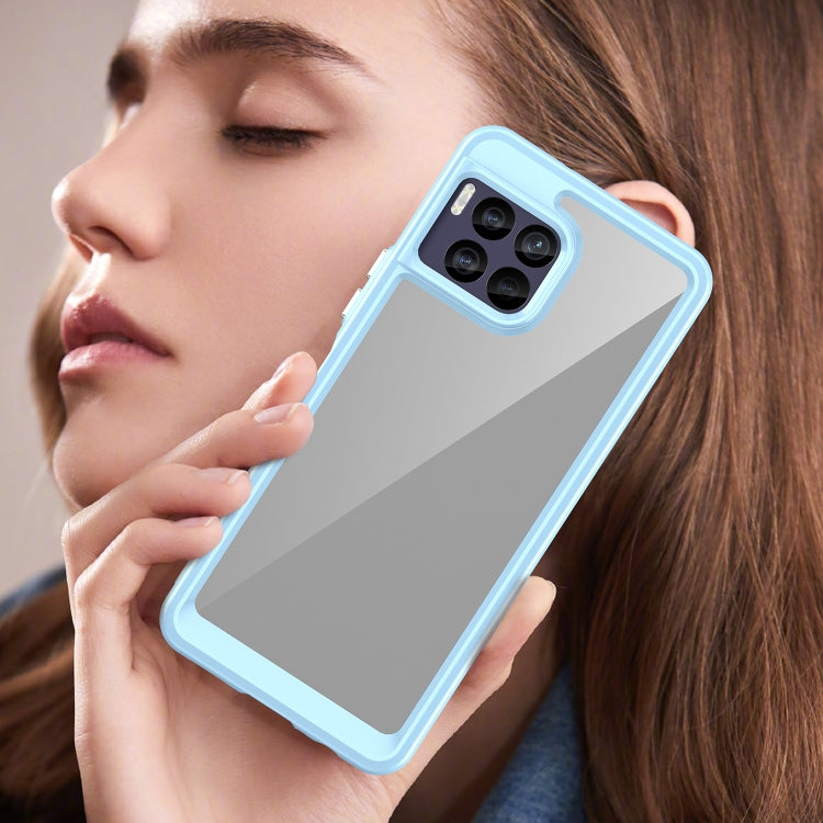 For T-Mobile REVVL 7 Pro 5G Colorful Series Acrylic Hybrid TPU Phone Case
