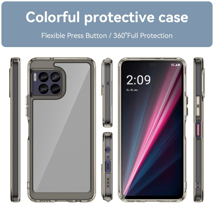 For T-Mobile REVVL 7 Pro 5G Colorful Series Acrylic Hybrid TPU Phone Case