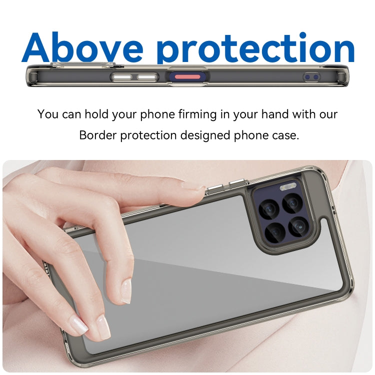 For T-Mobile REVVL 7 Pro 5G Colorful Series Acrylic Hybrid TPU Phone Case