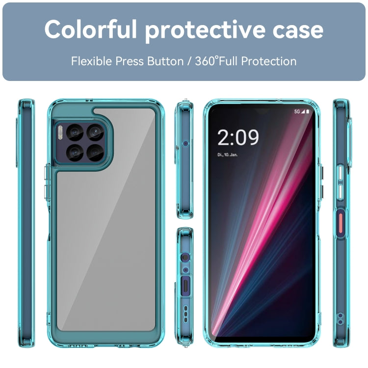 For T-Mobile REVVL 7 Pro 5G Colorful Series Acrylic Hybrid TPU Phone Case