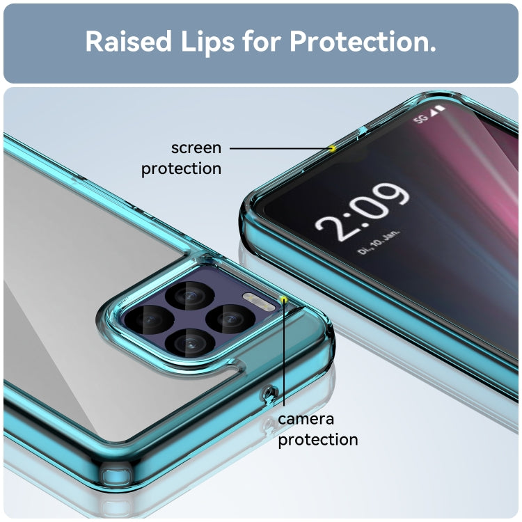 For T-Mobile REVVL 7 Pro 5G Colorful Series Acrylic Hybrid TPU Phone Case