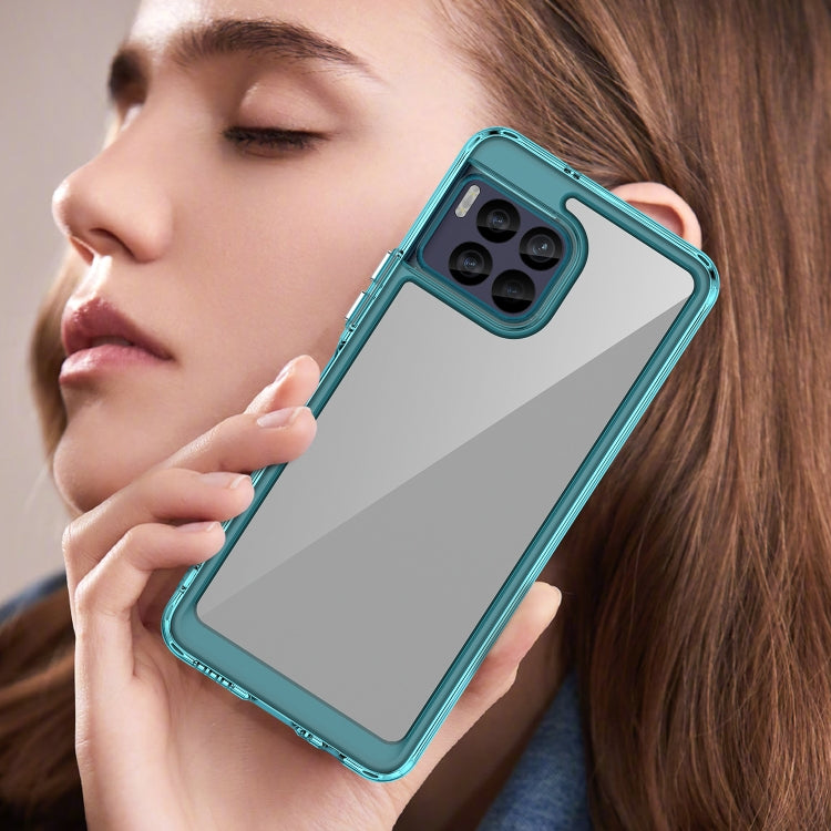 For T-Mobile REVVL 7 Pro 5G Colorful Series Acrylic Hybrid TPU Phone Case