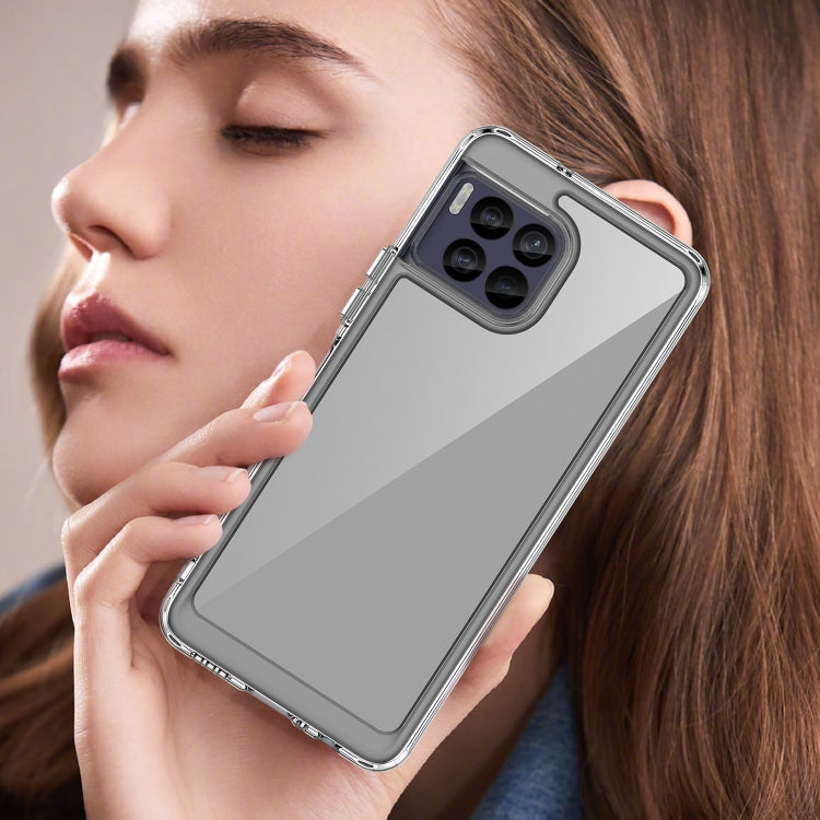 For T-Mobile REVVL 7 Pro 5G Colorful Series Acrylic Hybrid TPU Phone Case