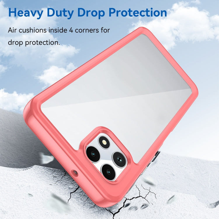 For T-Mobile REVVL 7 5G Colorful Series Acrylic Hybrid TPU Phone Case