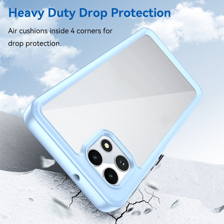 For T-Mobile REVVL 7 5G Colorful Series Acrylic Hybrid TPU Phone Case