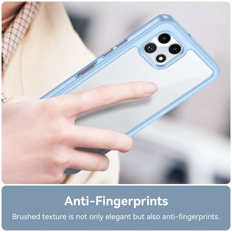 For T-Mobile REVVL 7 5G Colorful Series Acrylic Hybrid TPU Phone Case