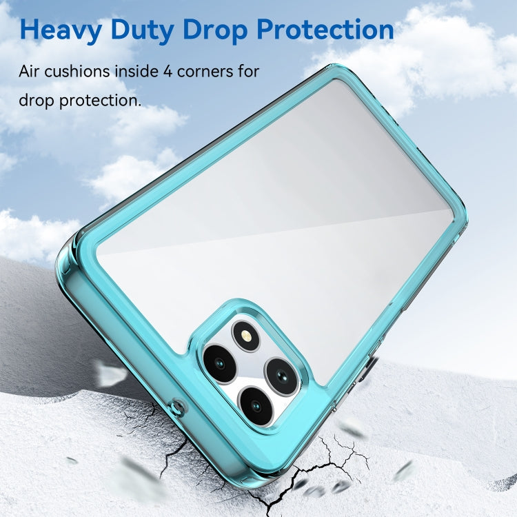 For T-Mobile REVVL 7 5G Colorful Series Acrylic Hybrid TPU Phone Case