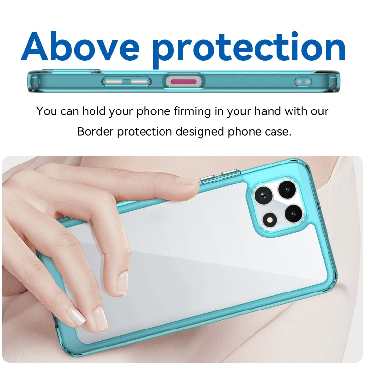 For T-Mobile REVVL 7 5G Colorful Series Acrylic Hybrid TPU Phone Case