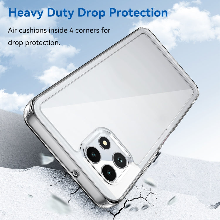 For T-Mobile REVVL 7 5G Colorful Series Acrylic Hybrid TPU Phone Case