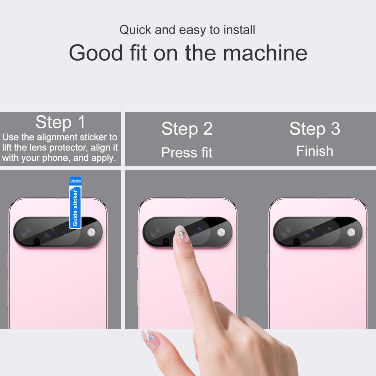 For Google Pixel 10 IMAK Rear Camera Lens Glass Film Black Version