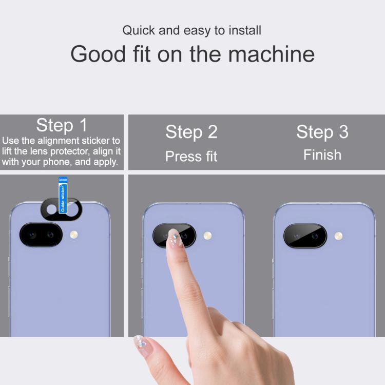 For Google Pixel 10a IMAK Rear Camera Lens Glass Film Black Version