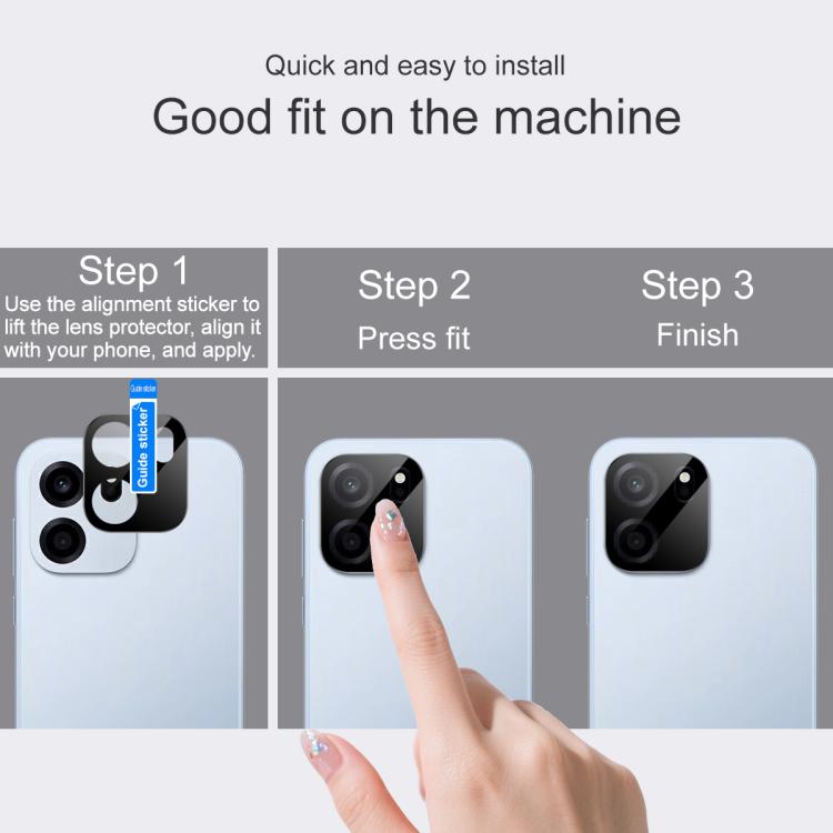 For OnePlus Turbo 6V imak Rear Camera Lens Glass Film Black Version