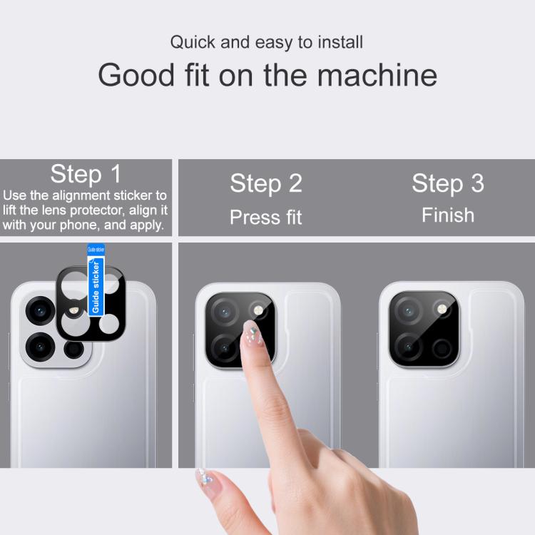 For OnePlus Nord 6 5G imak Rear Camera Lens Glass Film Black Version