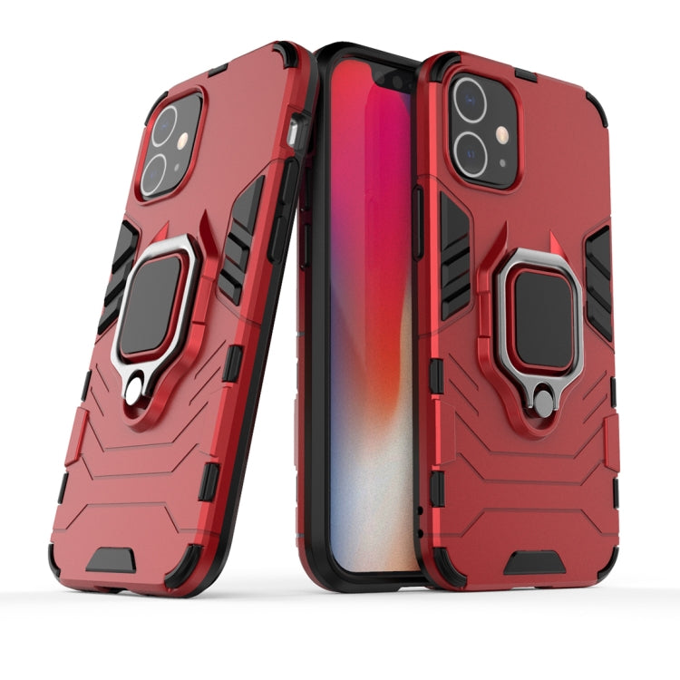 For iPhone 12 mini Shockproof PC + TPU Protective Case with Magnetic Ring Holder