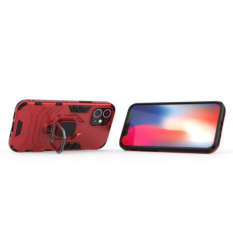 For iPhone 12 mini Shockproof PC + TPU Protective Case with Magnetic Ring Holder