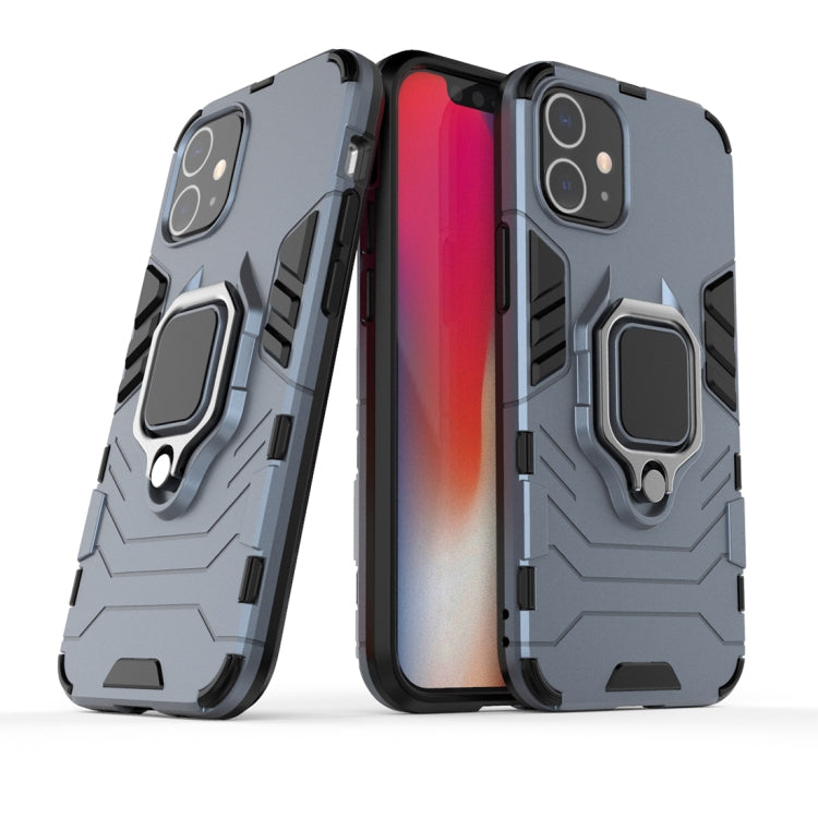 For iPhone 12 mini Shockproof PC + TPU Protective Case with Magnetic Ring Holder