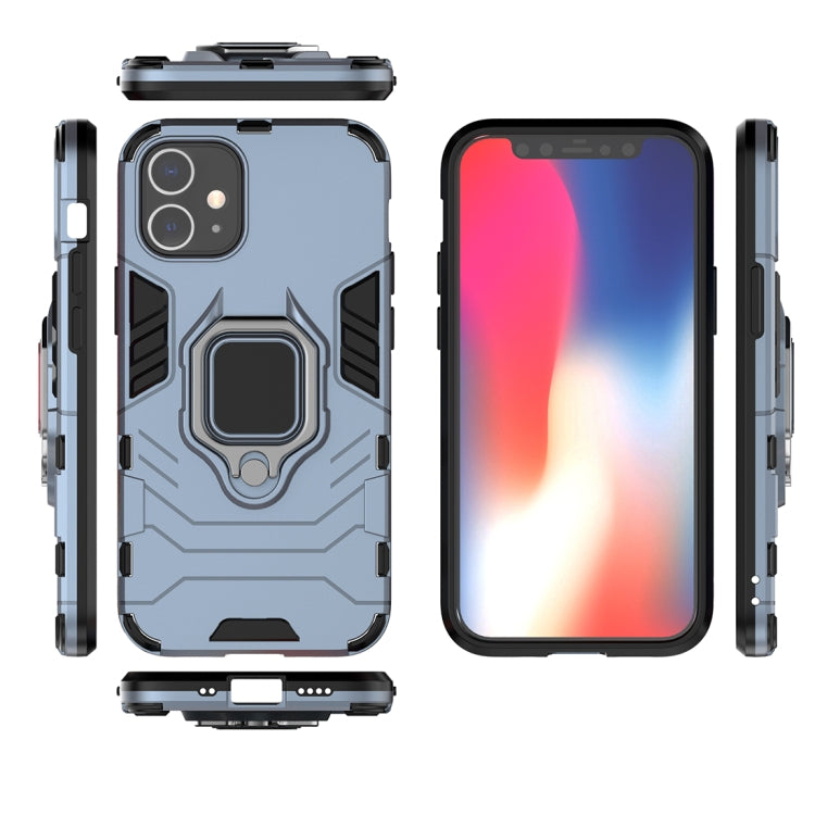 For iPhone 12 mini Shockproof PC + TPU Protective Case with Magnetic Ring Holder