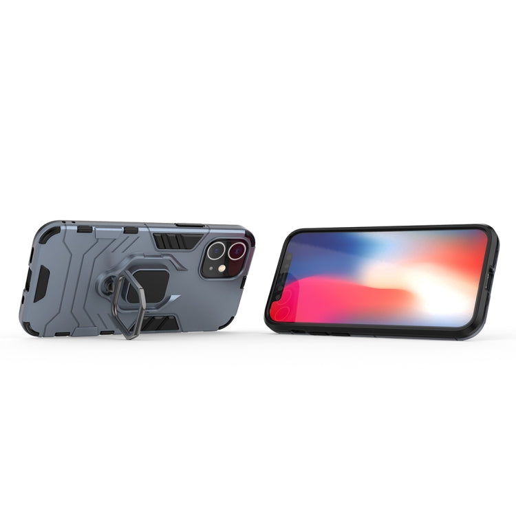 For iPhone 12 mini Shockproof PC + TPU Protective Case with Magnetic Ring Holder