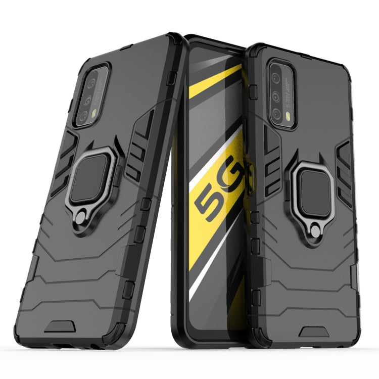 For Vivo iQOO Z1x Shockproof PC + TPU Protective Case with Magnetic Ring Holder