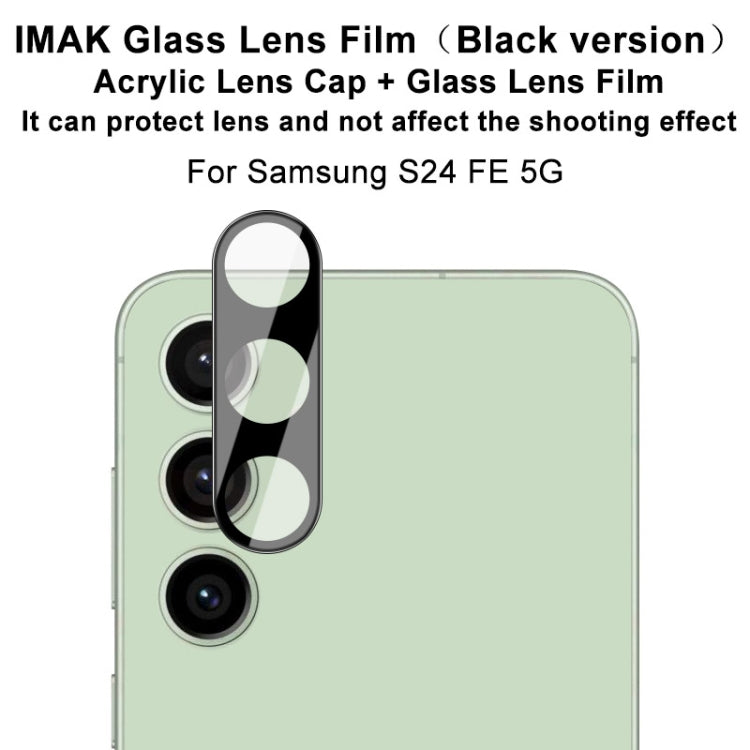 For Samsung Galaxy S24 FE 5G imak High Definition Integrated Glass Lens Film Black Version