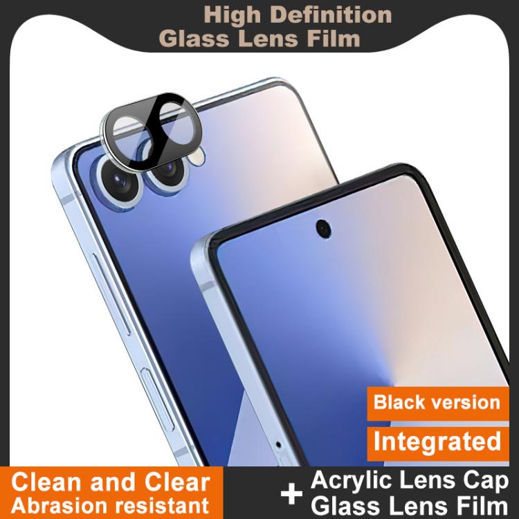 For Samsung Galaxy Z Flip7 5G imak High Definition Integrated Glass Lens Film Black Version