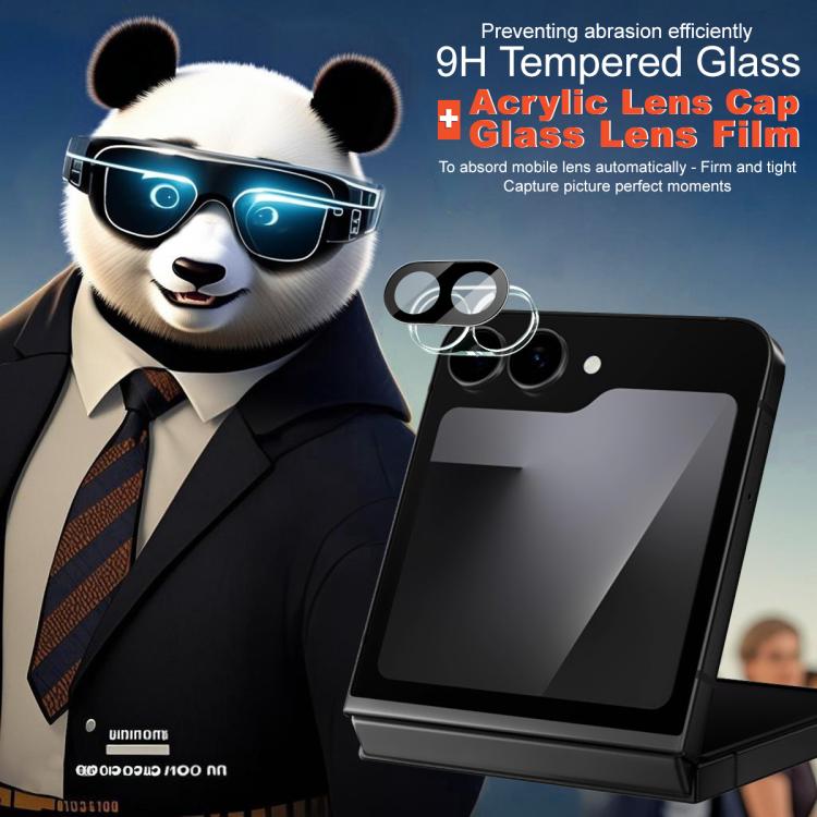 For Samsung Galaxy Z Flip7 FE imak High Definition Integrated Glass Lens Film Black Version