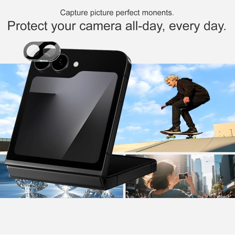 For Samsung Galaxy Z Flip7 FE imak High Definition Integrated Glass Lens Film Black Version