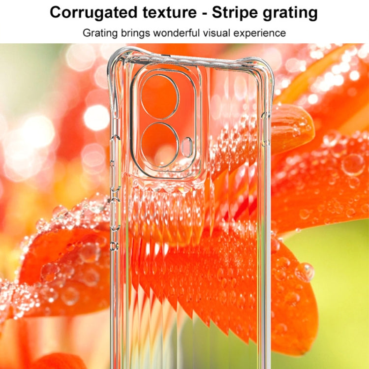 For Motorola Edge 2024 5G IMAK Corrugated Texture Airbag TPU Phone Case