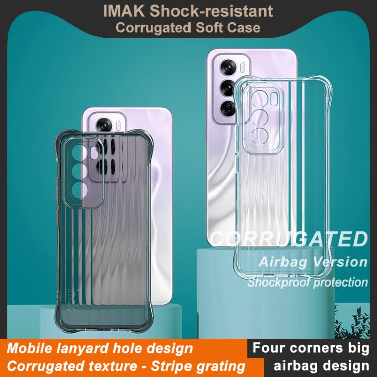 For OPPO Reno12 Pro Global IMAK Corrugated Texture Airbag TPU Phone Case
