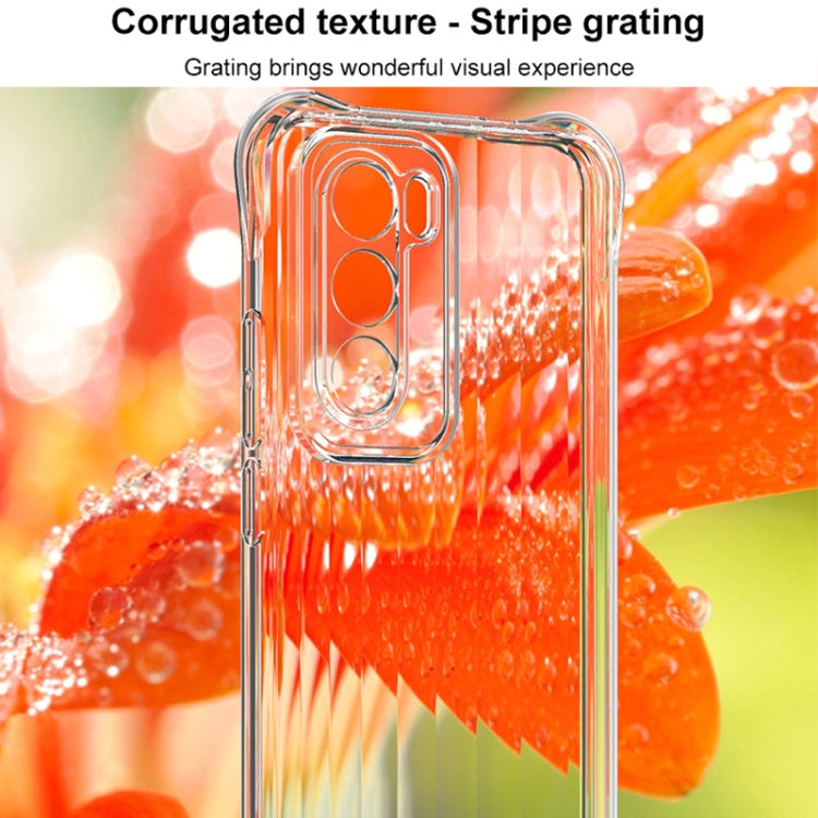 For OPPO Reno12 Pro Global IMAK Corrugated Texture Airbag TPU Phone Case