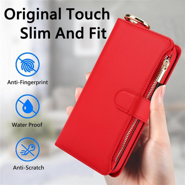 For Samsung Galaxy S26+ 5G Crossbody Ring Multifunctional Wallet Leather Phone Case