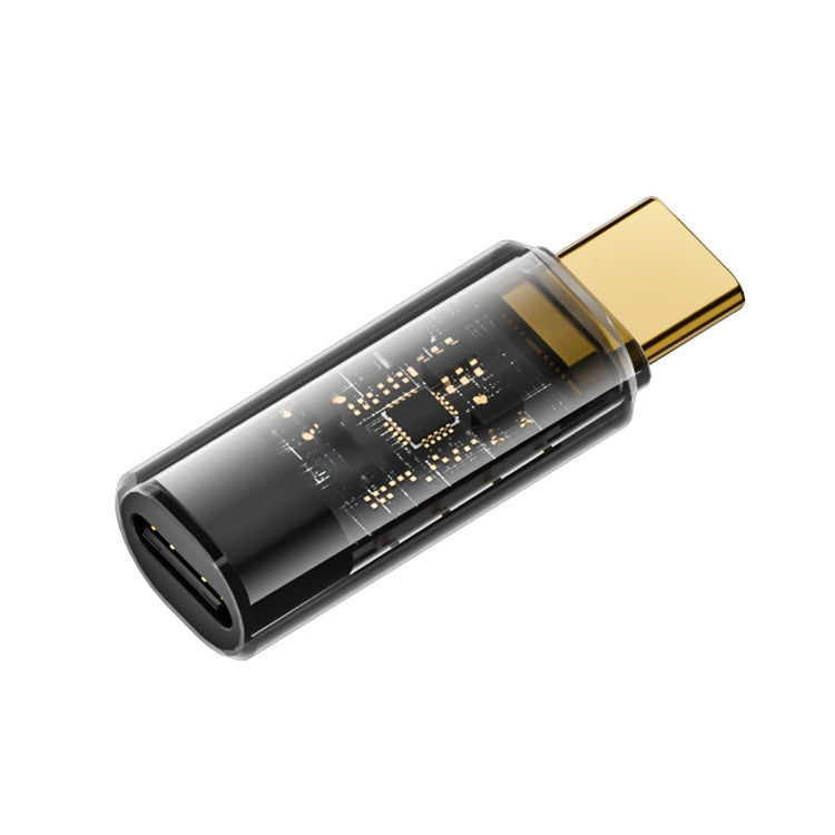 Type-C Male to Type-C Female 240W Full-featured Adapter with Digital Display