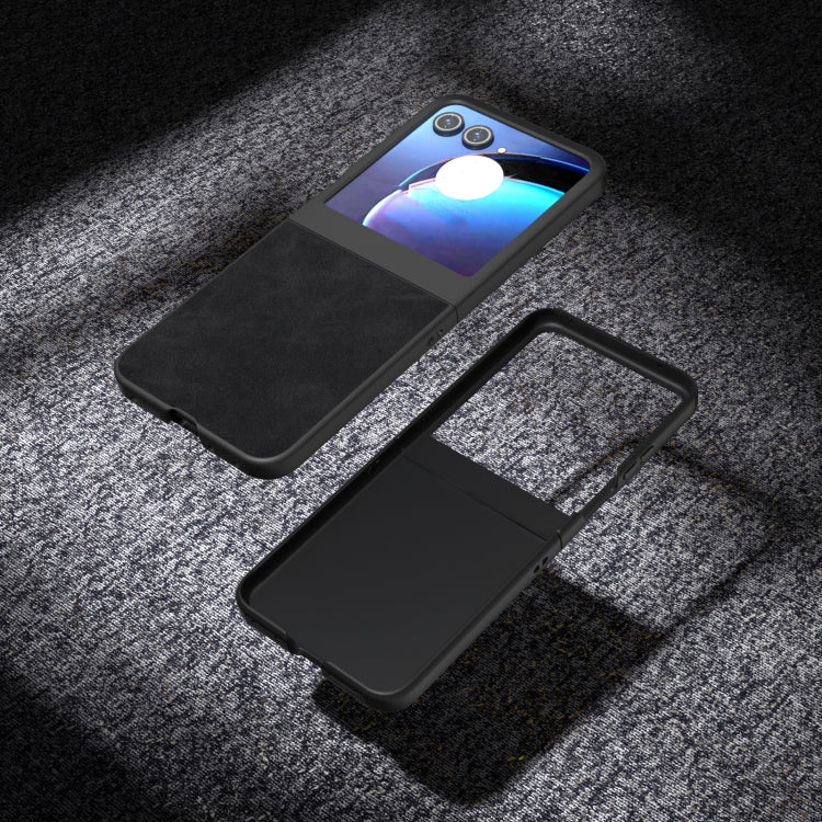 For Motorola Razr 50 PU Leather Frosted Phone Case