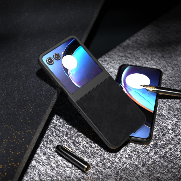For Motorola Razr 50 PU Leather Frosted Phone Case