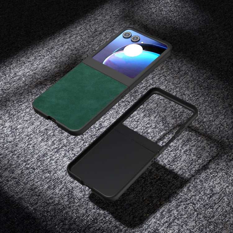 For Motorola Razr 50 PU Leather Frosted Phone Case