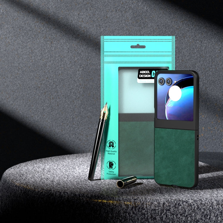 For Motorola Razr 50 PU Leather Frosted Phone Case