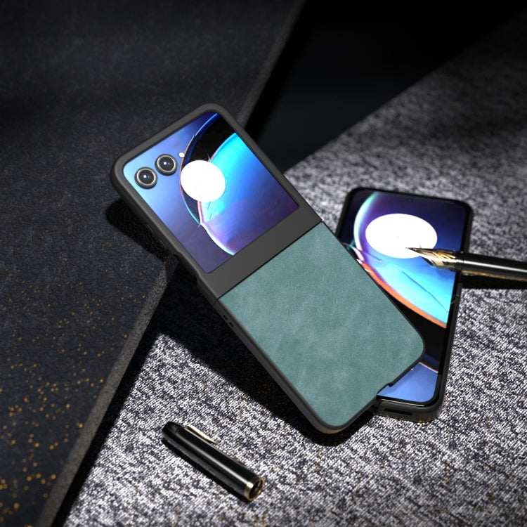 For Motorola Razr 50 PU Leather Frosted Phone Case